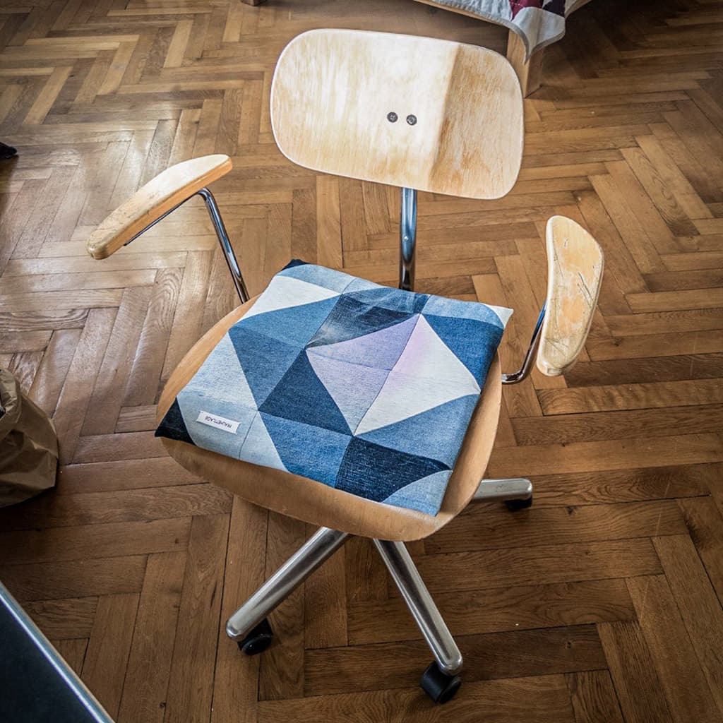 Denim pillow - Sitzkissen Indigo